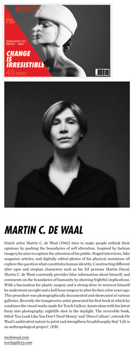 Martin C de Waal in the international Blend magazine